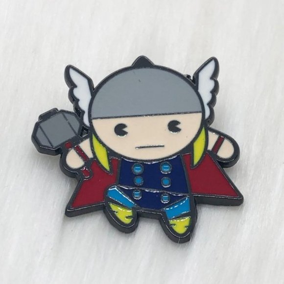 Marvel | Jewelry | 525 Disney Marvel Kawaii Art Collection Thor Pin ...